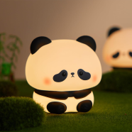 Cute Sleeping Panda Lamp LED Panda Night Light For Kids Gift image