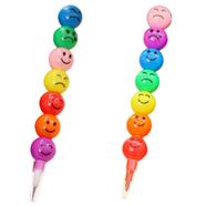 Cute Stacker Swap 7 Colors Smile Face Baby Colorful Painting Pen image