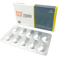 D3 20000 Iu Capsule 10's Strip image