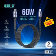 DC31 Super Fast Charging Cable 60W Type-C to Type-C 2 Meter Braided Cable image