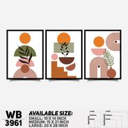 DDecorator Abstract ArtWork Wall Decor - Set of 3 WB3961