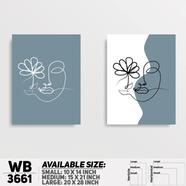 DDecorator Abstract Line Art Wall Decor - Set of 2 WB3661