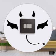 DDecorator Batman Switch and Socket Vinyl Decals Removable Wall Sticker image