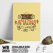 DDecorator Be Amazing - Motivational Wall Board and Wall Canvas - WB2653