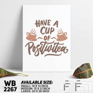 DDecorator Be Happy and Drink Coffee - Motivational Wall Board and Wall Canvas - WB2267