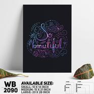 DDecorator Beautiful - Motivational Wall Board and Wall Canvas - WB2090