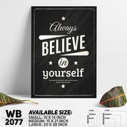 DDecorator Believe - Motivational Wall Board and Wall Canvas - WB2077