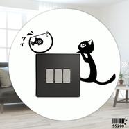 DDecorator Cat And Fish Switch And Socket Vinyl Decals Removable Wall Sticker - SS200 icon