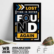 DDecorator Don't Wast Time - Motivational Wall Board and Wall Canvas - WB2836
