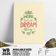 DDecorator Dream - Motivational Wall Board and Wall Canvas - WB2026