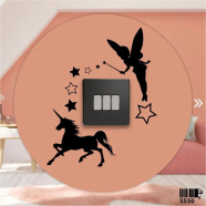 DDecorator Fairy Girl With Star Wall Stickers and Decals Home Decor Wall Decor Removable Vinyl Wall Sticker - (SS50)