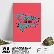 DDecorator Focus On The Good - Motivational Wall Board and Wall Canvas - WB2942