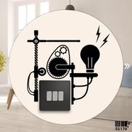 DDecorator Free Energy Switch and Socket Vinyl Decals Removable High Quality Wall Sticker image