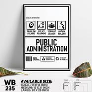 DDecorator Funny Public Administration Parody Wall Board and Wall Canvas image