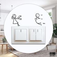 DDecorator Girl - Boy Switch And Socket Vinyl Decals Removable Wall Sticker image
