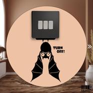 DDecorator Hanging Bat Switch and Socket Vinyl Decals Removable Wall Sticker image