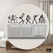 DDecorator Happy Band Switch And Socket Vinyl Decals Removable Wall Sticker - SS190 icon