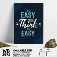 DDecorator It's Not Easy - Motivational Wall Board And Wall Canvas - WB2572
