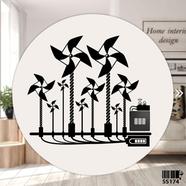 DDecorator Jungle of Windmills Switch And Socket Vinyl Decals Removable High Quality Wall Sticker image