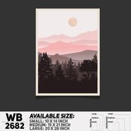 DDecorator Landscape Art Digital Illustration Wall Board and Wall Canvas - WB2682