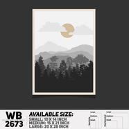 DDecorator Landscape Art Digital Illustration Wall Board and Wall Canvas - WB2673