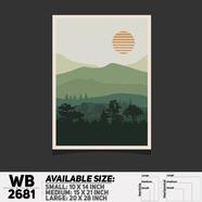 DDecorator Landscape Art Digital Illustration Wall Board and Wall Canvas - WB2681