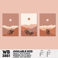 DDecorator Landscape Horizon Art Wall Decor - Set of 3 WB3861
