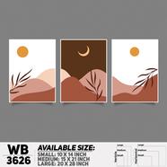 DDecorator Landscape Horizon Art Wall Decor - Set of 3 WB3626