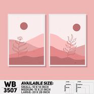 DDecorator Landscape Horizon Art (Set of 2) Wall Board And Wall Canvas - WB3507