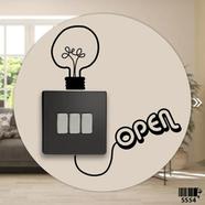 DDecorator Light Bulb Switch And Socket Vinyl Decals Removable Wall Sticker - SS54 icon