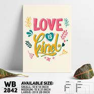 DDecorator Love Is Kind - Motivational Wall Board and Wall Canvas - WB2842