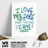 DDecorator Love Myself - Motivational Wall Board and Wall Canvas - WB2104