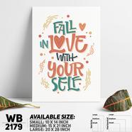 DDecorator Love Yourself - Motivational Wall Board and Wall Canvas - WB2179
