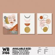 DDecorator Modern Abstract ArtWork Wall Decor - (Set of 3) WB3166