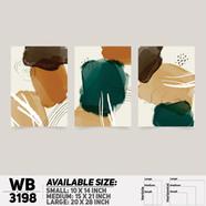 DDecorator Modern Abstract ArtWork Wall Decor - (Set of 3) WB3198