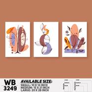 DDecorator Modern Abstract ArtWork Wall Decor - (Set of 3) WB3249