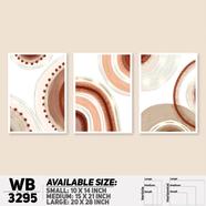 DDecorator Modern Abstract ArtWork Wall Decor - (Set of 3) WB3295