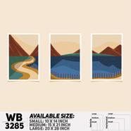DDecorator Modern Landscape ArtWork Wall Decor - (Set of 3) WB3285