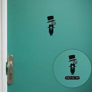 DDecorator Mr. Mustache Vinyl Decals Removable Door Eye Sticker - DE97 icon