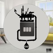 DDecorator Oil Mining Switch and Socket Vinyl Decals Removable High Quality Wall Sticker image