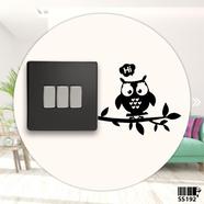 DDecorator Owl On Tree Switch And Socket Vinyl Decals Removable Wall Sticker image