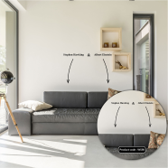 DDecorator Scientist Typography Vinyl Decals Removable Wall Sticker image