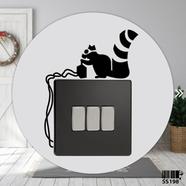 DDecorator Squirrel Switch And Socket Vinyl Decals Removable High Quality Wall Sticker image