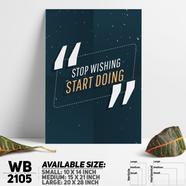 DDecorator Start Doing - Motivational Wall Board and Wall Canvas - WB2105