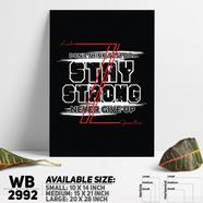 DDecorator Stay Strong - Motivational Wall Board and Wall Canvas - WB2992