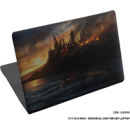 DDecorator The Burning City Harry Potter Laptop Sticker - (LSKN580)