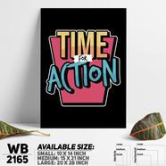 DDecorator Time For Action - Motivational Wall Board and Wall Canvas - WB2165