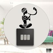 DDecorator Traditional Horn Playing Switch And Socket Vinyl Decals Removable High Quality Wall Sticker image
