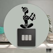 DDecorator Traditional Taal Playing Switch And Socket Vinyl Decals Removable High Quality Wall Sticker image