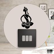 DDecorator Traditional Tabla Playing Switch and Socket Vinyl Decals Removable High Quality Wall Sticker image